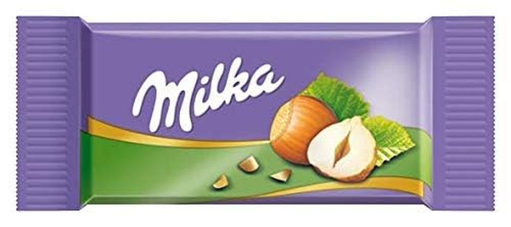 Milka Naps Mix – Mini quadretti di cioccolato in 4 assortimenti: Latte alpino, Fragole, Nocciole, Crema al cacao – 1 x 1kg