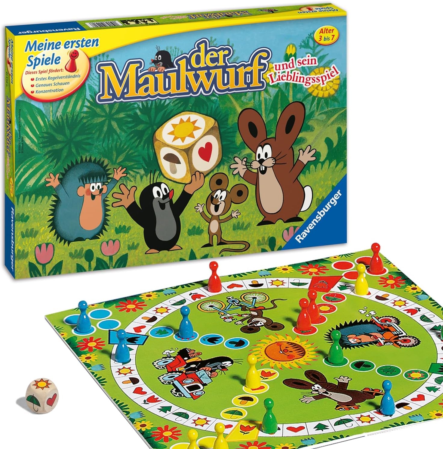 Ravensburger Kinderspiele 21570 - Der Maulwurf und Sein Lieblingsspiel - Spieleklassiker für Kinder, Kinderspiel ab 3 Jahren, für 2-4 Spieler - Geburtsgesgeschenke
