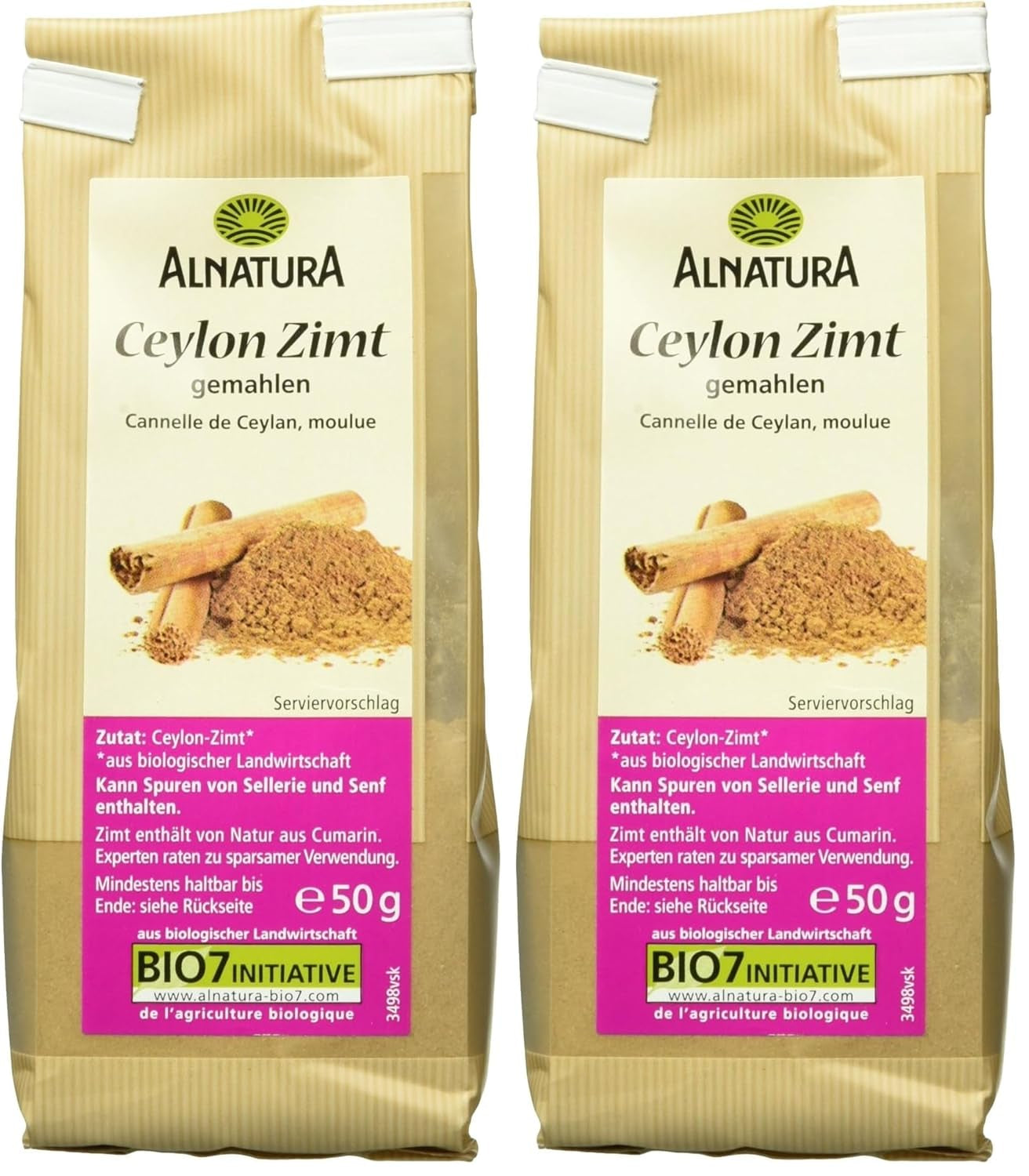 Bio Ceylond Zimt gemahlen, 50g