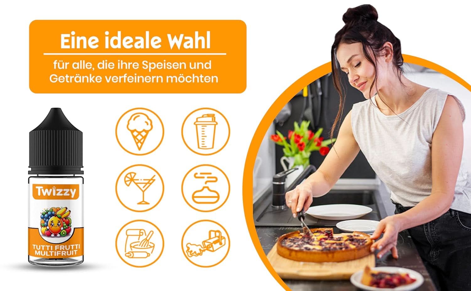 Twizzy Aroma Concentrato Tutti Frutti, 30 ml Aromi Naty Shop