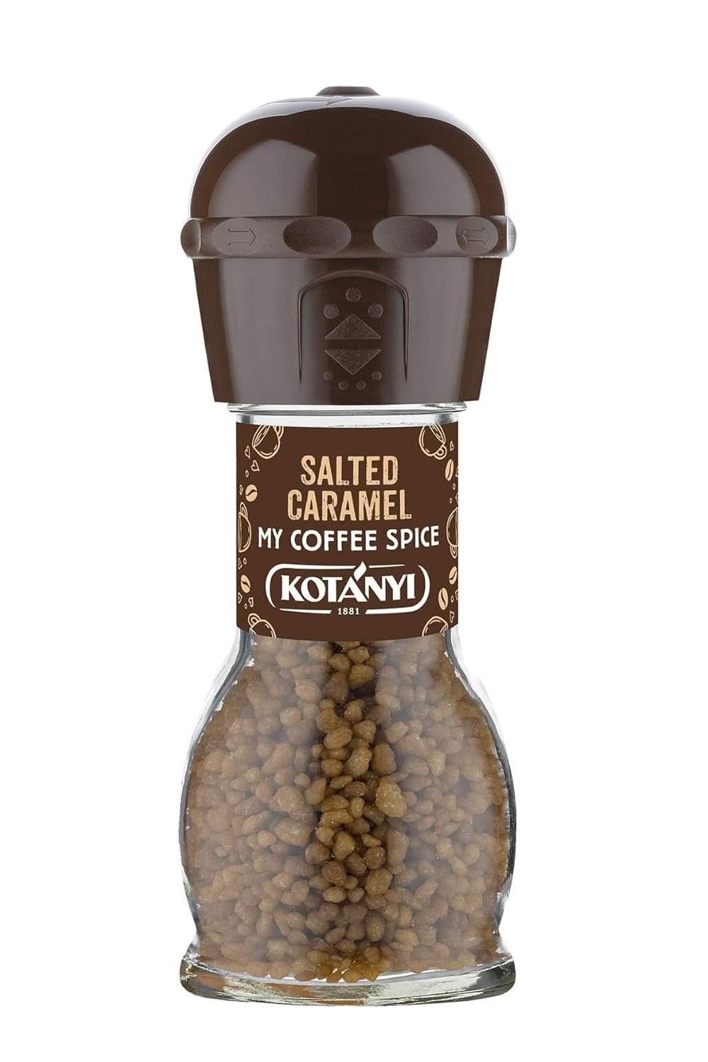 Topping per il caffè Kotanyi Cacao Kiss | Meraviglioso cioccolato con pezzetti di cioccolato pregiato, confezione da 4 (4 X 63 grammi) Naty Shop Caramello Salato 4 x 65 grammi