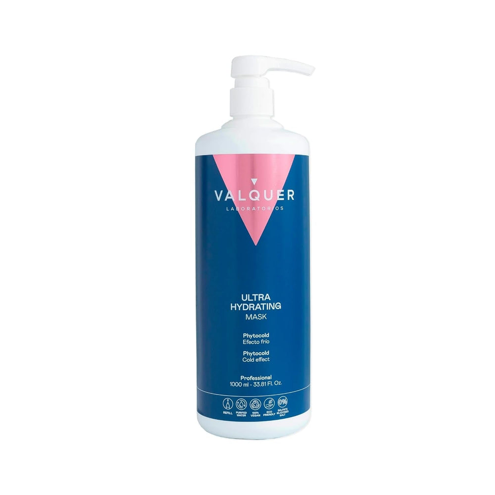 Valquer Profesional Ice Hair Mask - Mască de păr ultrahidratantă fără sulfați, săruri și siliconi Masca de par Naty Shop 1 litru (1 pachet)