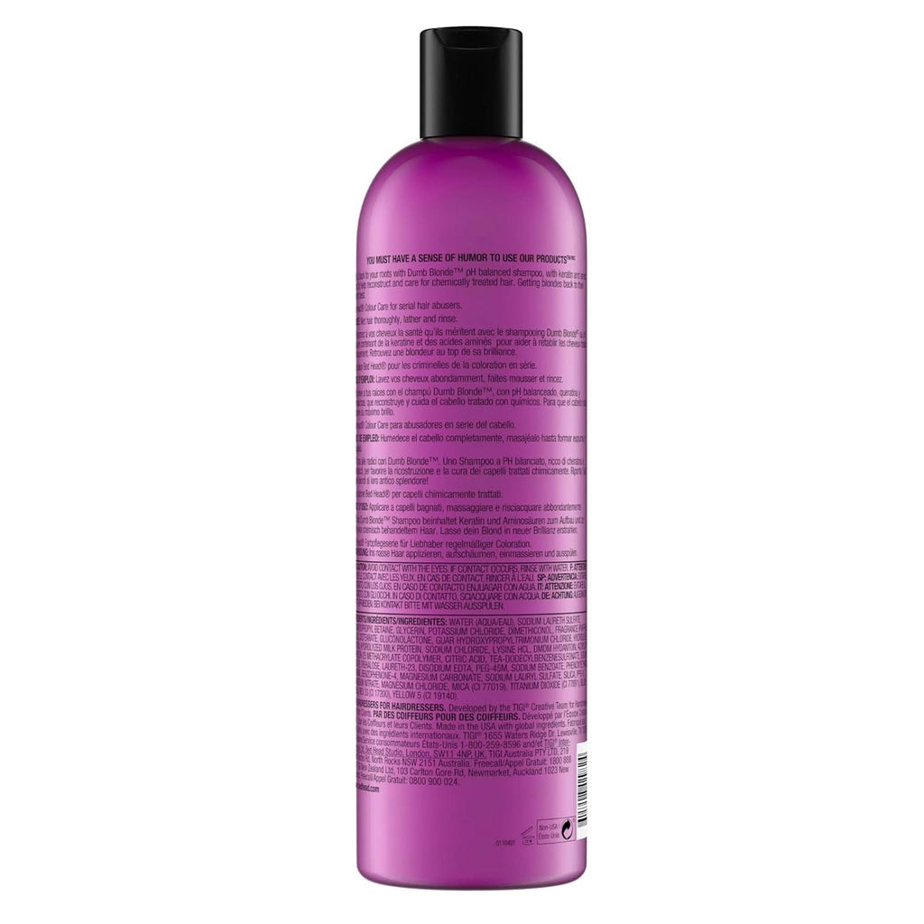 Bed Head by TIGI Dumb Blonde, șampon pentru parul tratat chimic, 750 ml Duș și baie Naty Shop