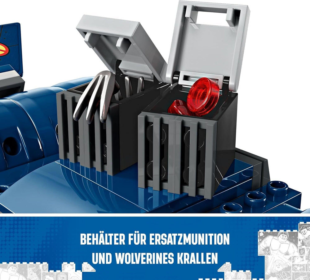 LEGO Marvel X-Jet The X-Men Modello di Aereo da Costruzione con Figure Tra Cui Wolverine e Rogue Supereroe Giocattolo per Bambini Regalo per Ragazzi e Ragazze di 8 Anni 76281 Set di Costruzioni Beuche den LEGO-Store