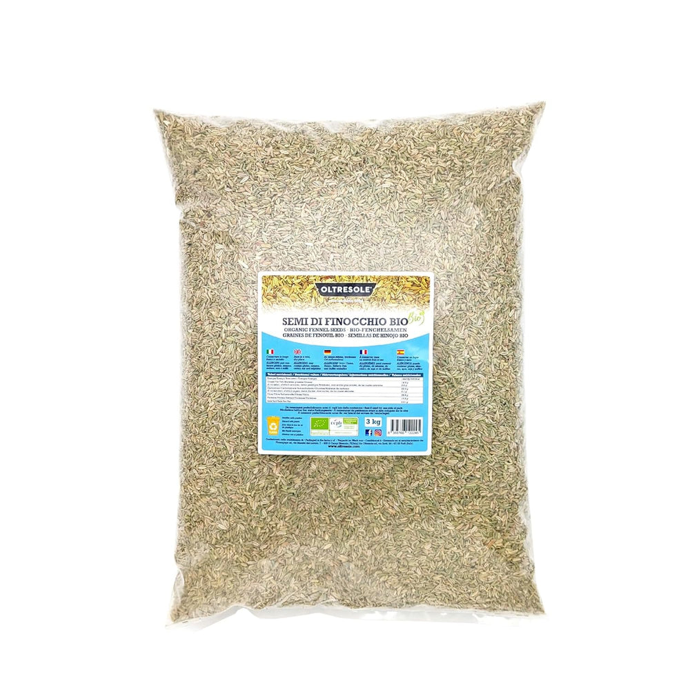 Semi Di Finocchio Biologici 3kg Semi Interi Biologici Ideali Per Tisane Digestive E Ricette Perfetto Per Cuocere Al Forno Formato Comodo