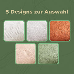 ESSEX - Cuvertură de pat 200 X 220 cm, ideală pentru dormitor, cuvertură de pat moale și confortabilă, matlasare modernă - Botanică, verde Paturi si Cuverturi Besuche den ESSEX-Store