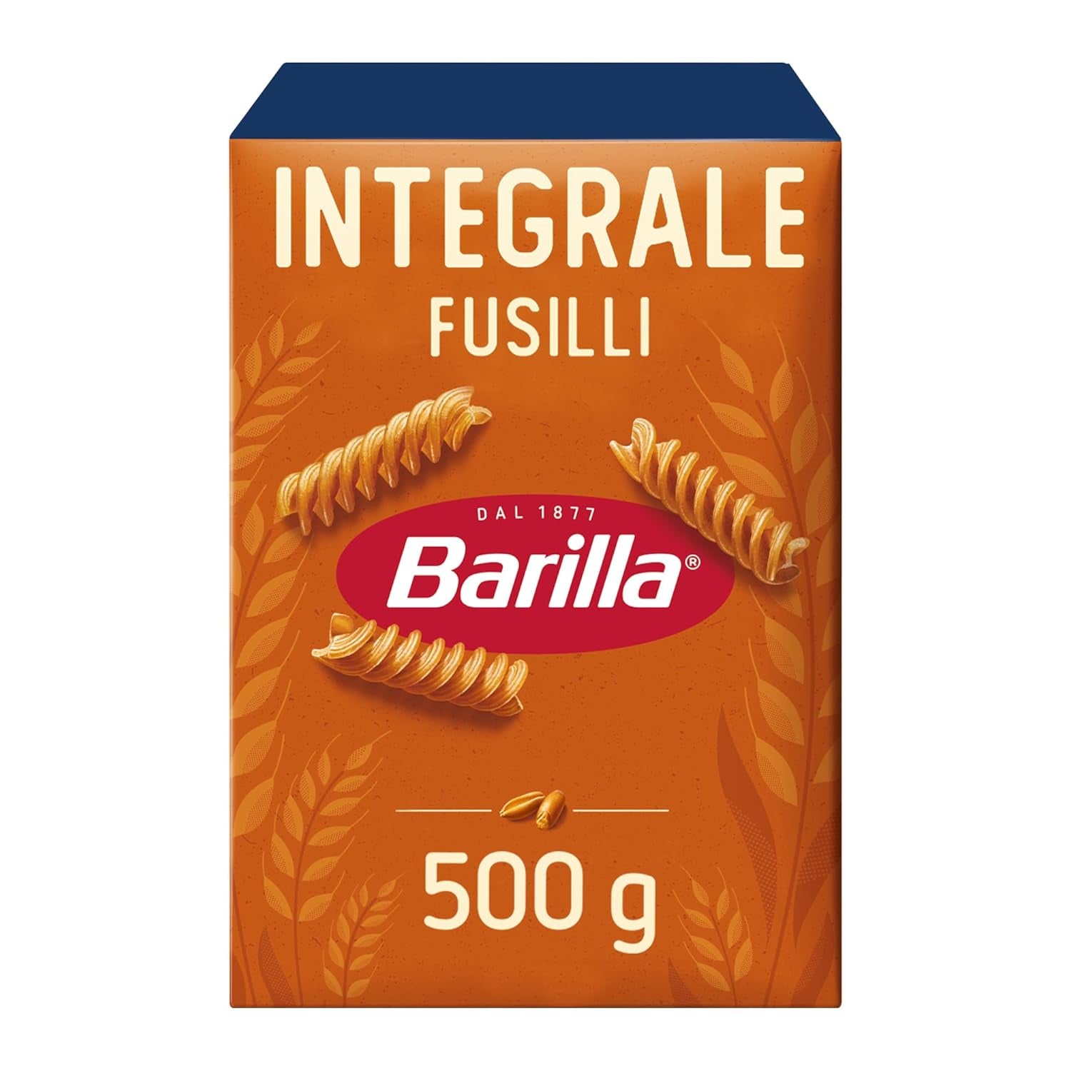 Barilla Pasta Integrale Fusilli – Pasta di semola con fibre naturali, 500 g
