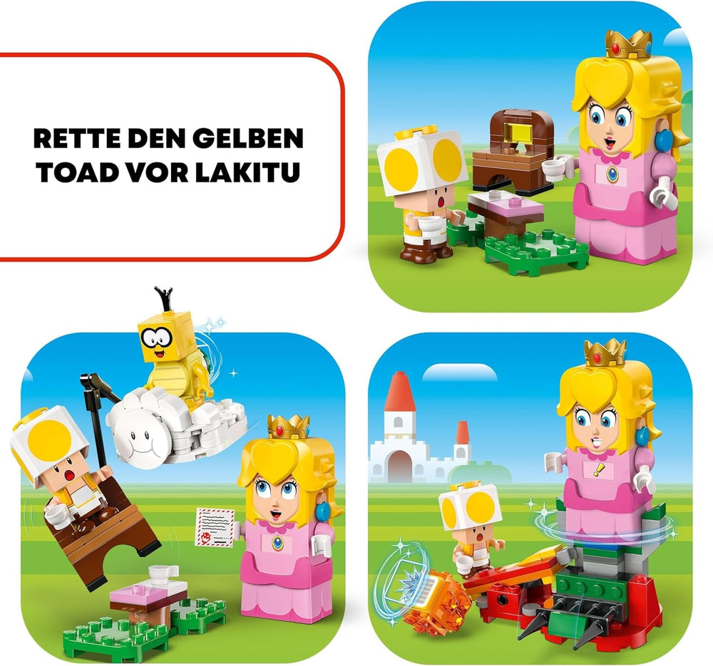LEGO Super Mario Adventures con Peach interattivo, set da gioco per bambini con Toad giallo, regalo Nintendo per ragazzi, ragazze e tutti i giocatori dai 6 anni 71441 Set da costruzione Besuche den LEGO-Store