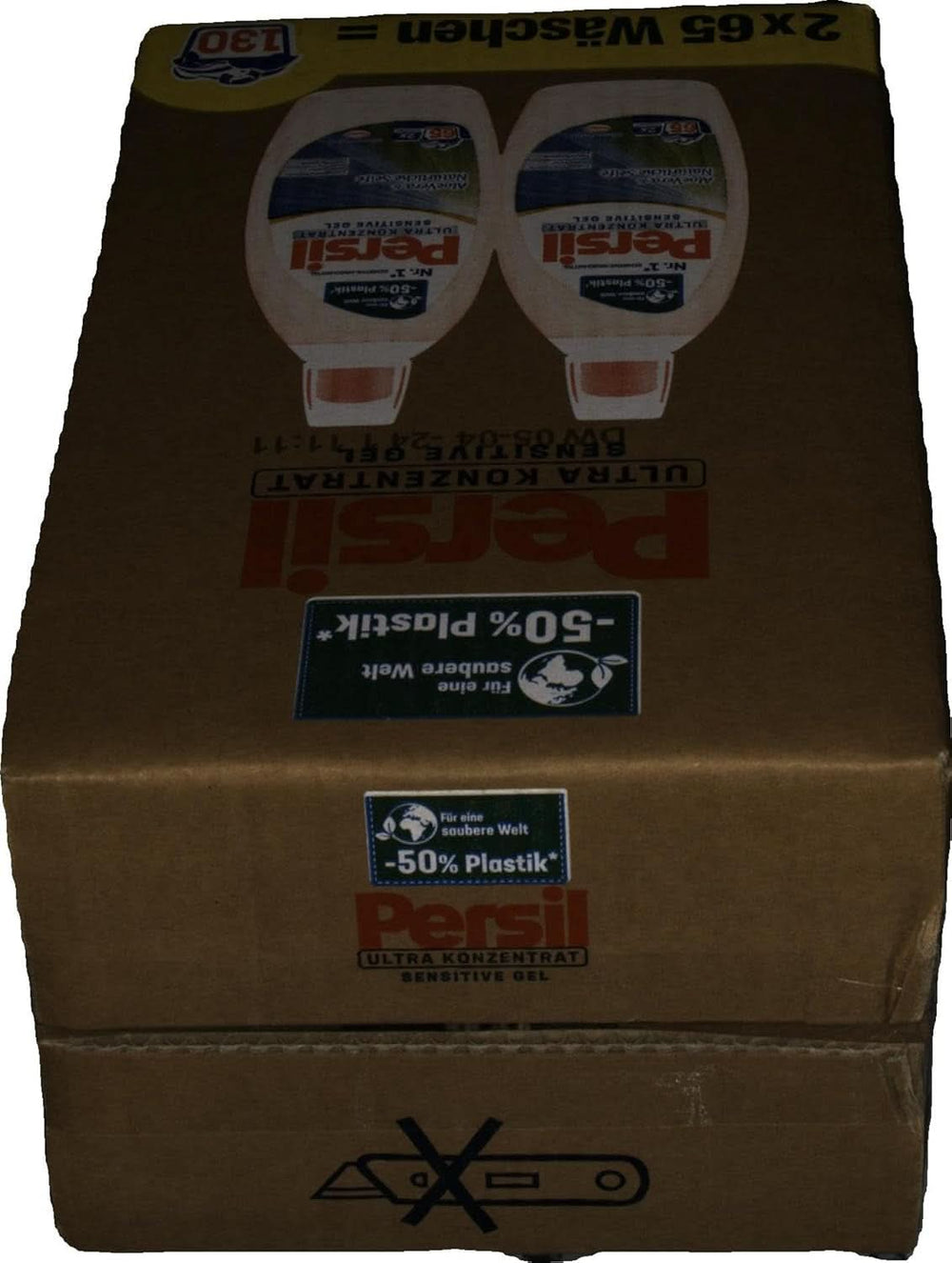 Persil Ultra Concentrate Sensitive Gel (130 lavaggi), Detersivo liquido per allergie e neonati in un flacone più piccolo per meno plastica, Rimuove le macchie difficili, Dermatologicamente testato Detersivi per bucato Naty Shop