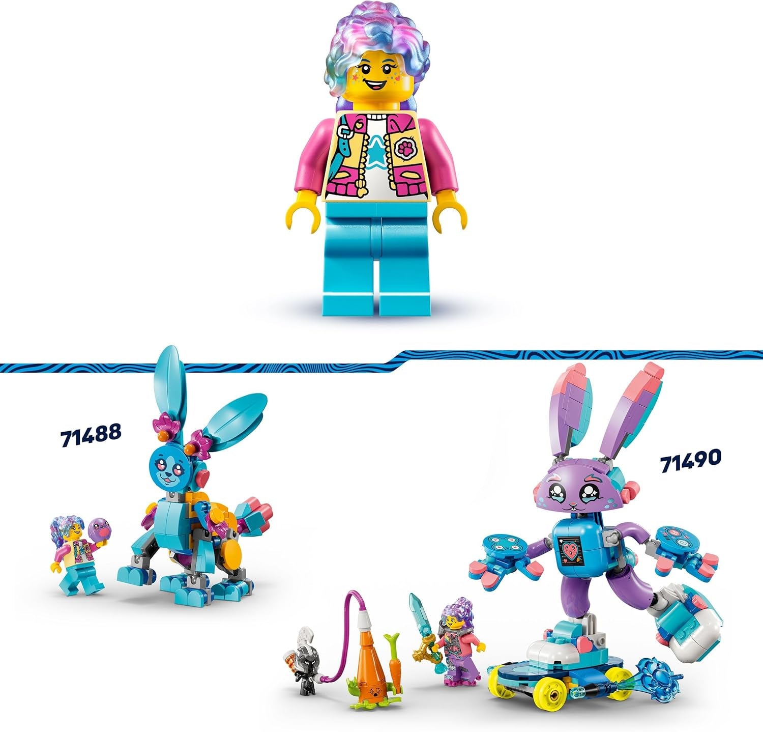 LEGO Dreamzzz Bunchus Avventure creative con animali Coniglietto giocattolo per bambini Set da gioco fantasy 20 in 1 con minifigure Izzie Regalo per ragazze e ragazzi di 7 anni 71488 Set da costruzione Besuche den LEGO-Store