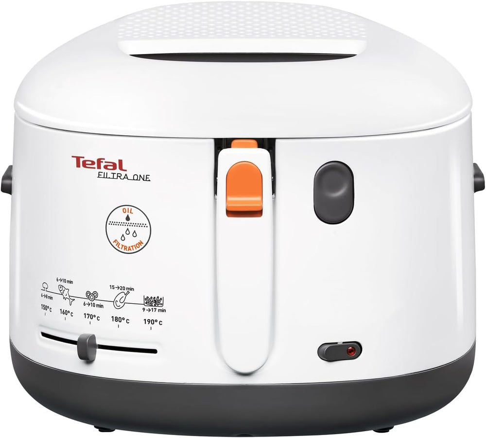 Friggitrice Tefal FF1631 Filtra One, 1.900 W, Capacità 1,2 kg Elettrodomestici Naty Shop Bianco