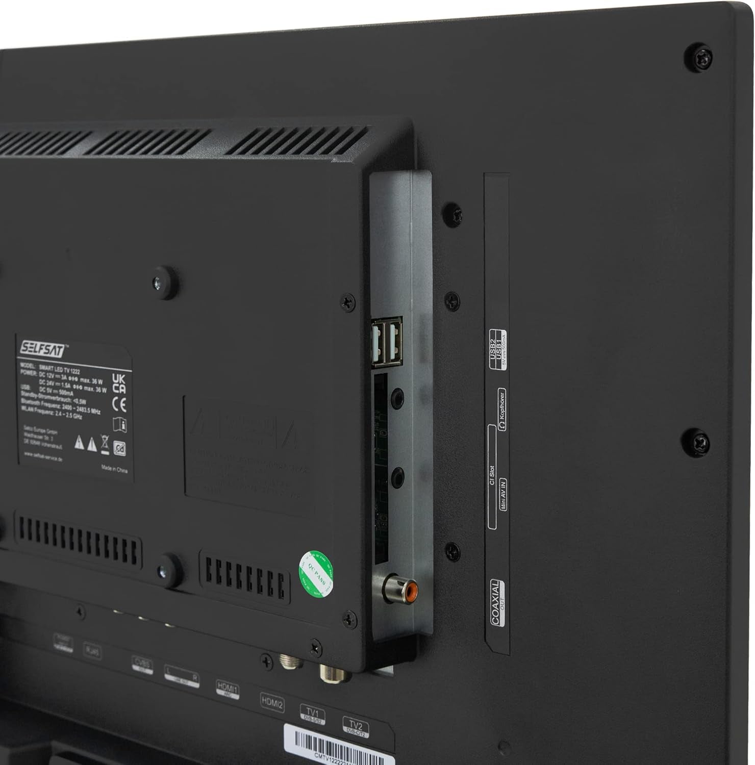 Televizor LED inteligent SELFSAT 1222 (55 cm/22") incl. tuner DVB-S2/C/T2 HD cu WLAN și Bluetooth