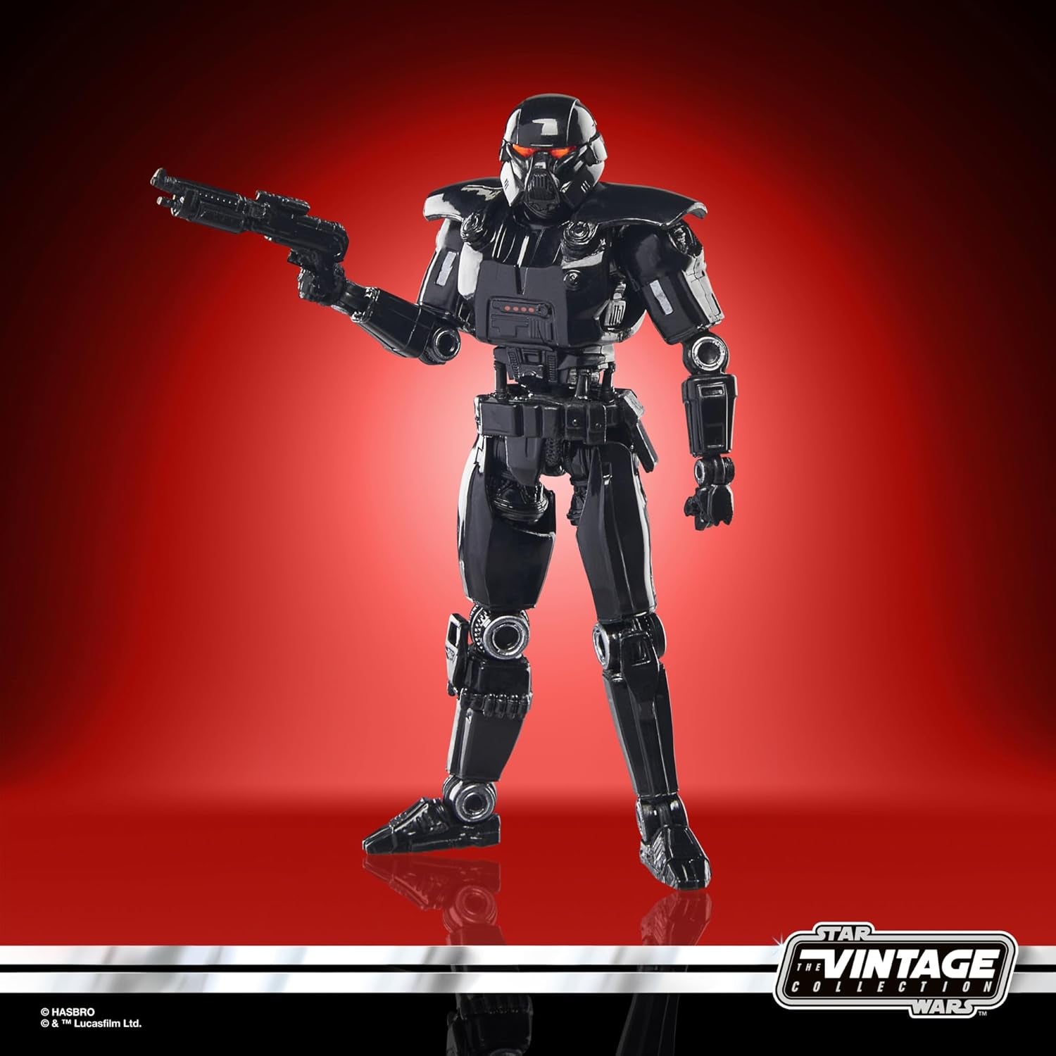 Star Wars Colecția Vintage Dark Trooper, figură de acțiune pentru a colecta Mandalorian (Scară 9.5 Cm) Action figures Naty Shop