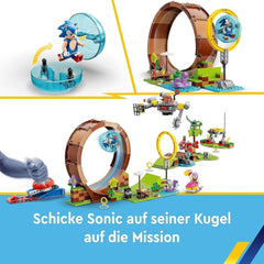 LEGO 76994 Sonic the Hedgehog La sfida del loop di Sonic a Green Hill, giocattolo costruibile per bambini, ragazzi e ragazze con 9 personaggi, tra cui Dr Eggman e Amy, set da costruzione Besuche den LEGO-Store