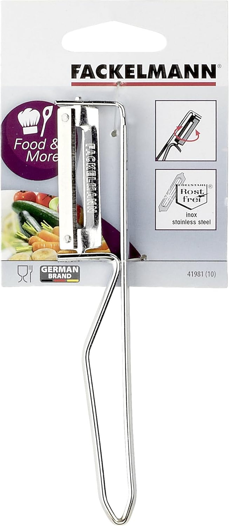 Pelapatate universale Fackelmann, pelapatate con lama in acciaio inox Naty Shop