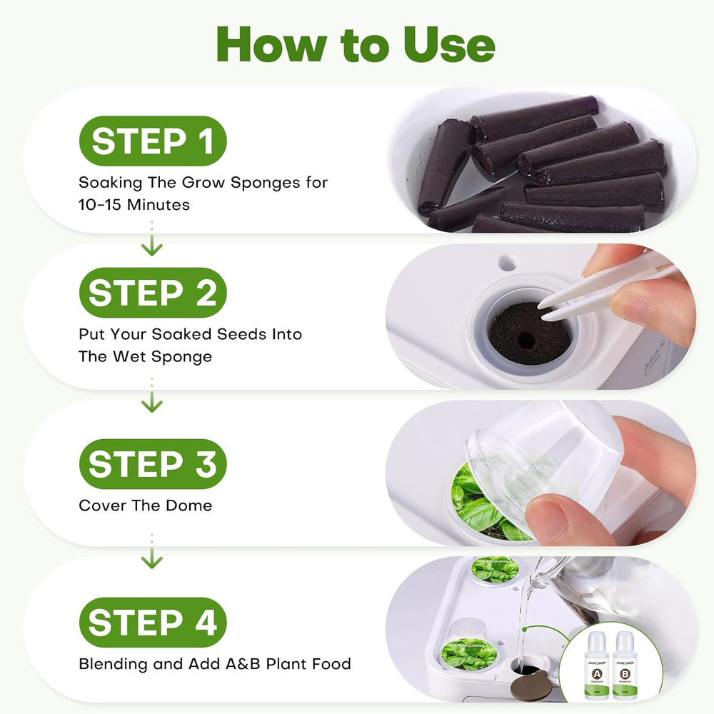 Set di capsule di semi con sistema di coltivazione idroponica per giardinaggio indoor da 40 pezzi - Normale