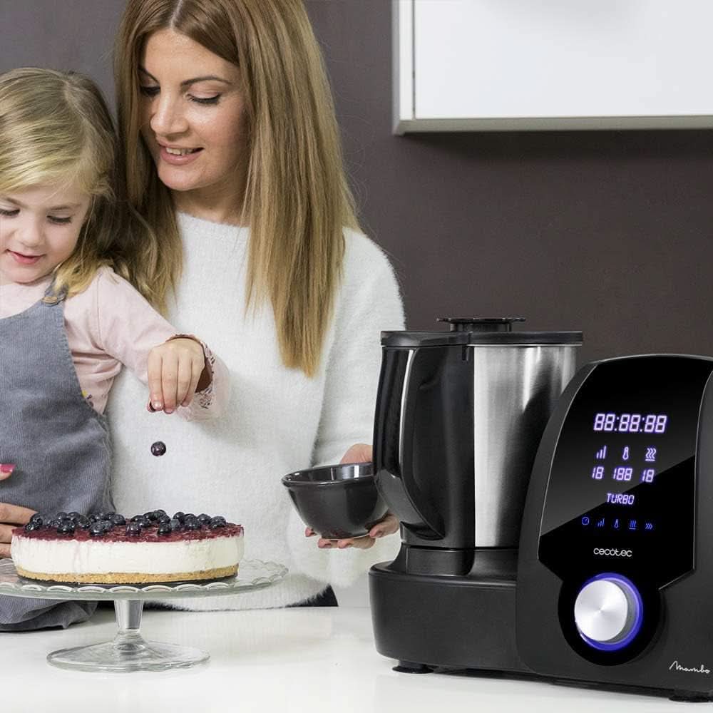 Cecotec Mambo 6090 Multifunktions-Küchenmaschine, 1700 W, 23 Funktionen, Krug Mit Fassungsvermögen 3.3 L, 3 Teller Gleichzeit, 10 Geschwindigkeitsstufen, Timer Robot da cucina e mixer Naty Shop