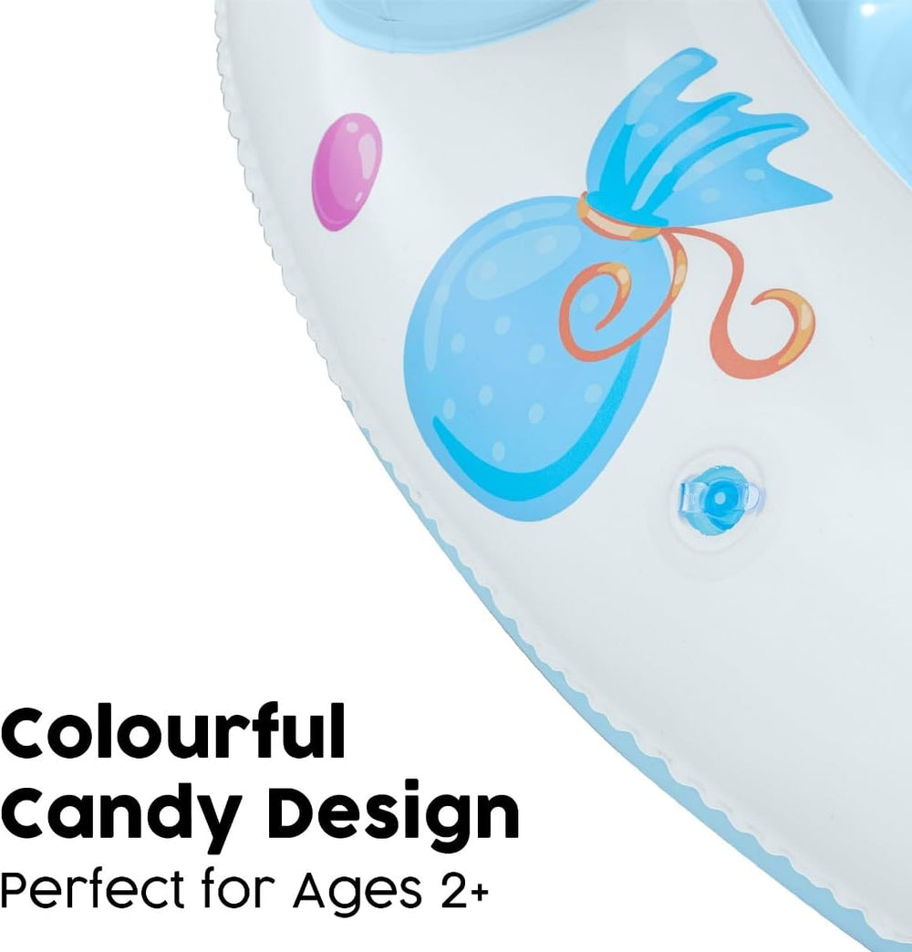 Piscina per bambini Bestway Sweet Shoppe con tetto parasole 104 x 84 cm