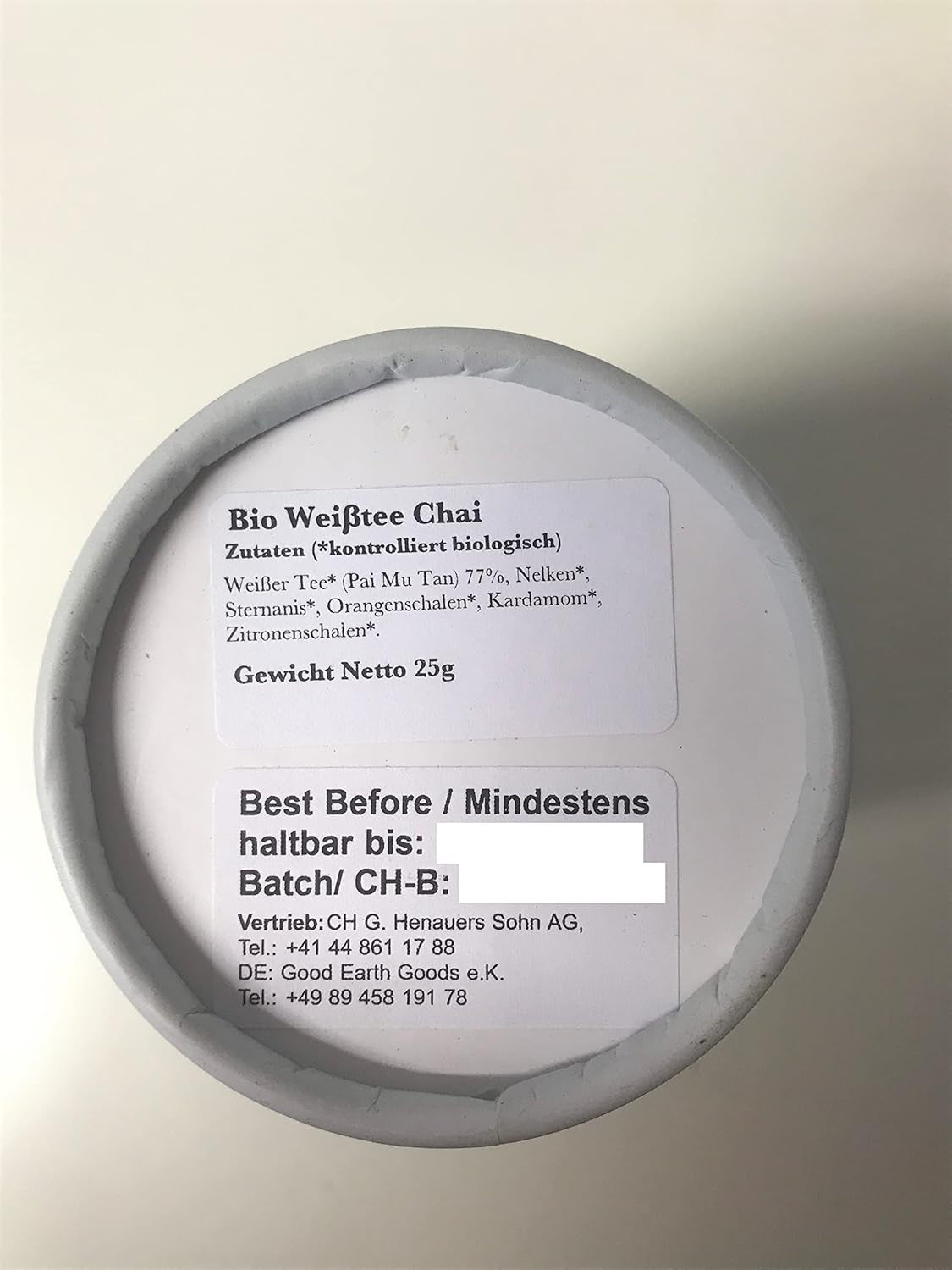 Solaris Ceai organic Ceai alb Chai 25 g