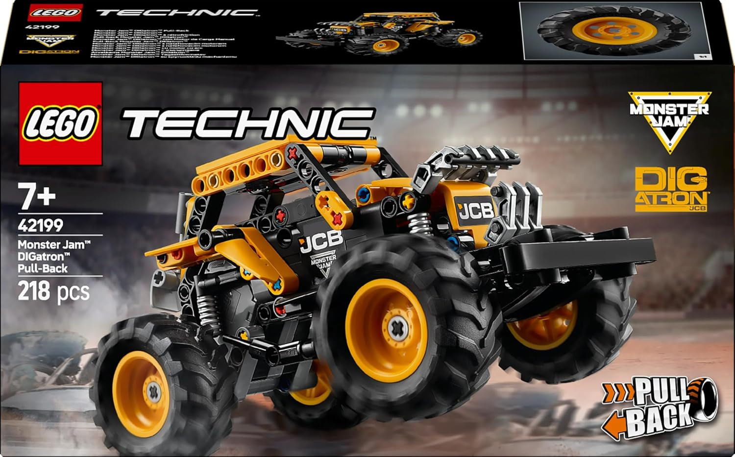 LEGO Technic Monster Jam Digatron, set da gioco Monster Truck per bambini, giocattoli da costruzione per bambini, ragazzi e ragazze dai 7 anni, idee regalo per gli appassionati di Monster Truck e Motorsport 42199 Set di costruzione Besuche den LEGO-Store
