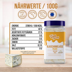 FACILE BUONISSIMO - Käsepulver 300g | Käsegeschmack istantaneo per mahlzeiten e snack | Immer Bereit, Keine Kühlung Nötig | Aus 100% vero formaggio | Ideale come guarnizione per i popcorn
