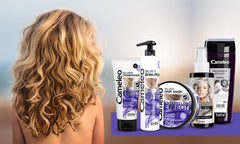 Cameleo - Mască de nuanțare argintie - Fără efect galben - Tratament violet și protecție a culorii pentru păr blond, gri, alb - Nuanțe platinate - Protecție UV - fără parabeni - 200 ml Masca de par Naty Shop
