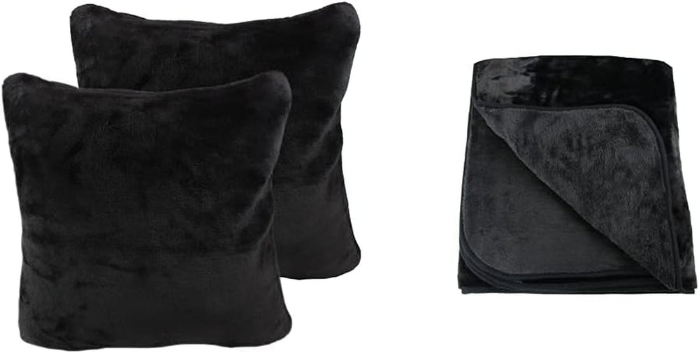 Amago - Comoda coperta effetto cashmere, 220 X 240 cm - Antracite Letti e coperte Amago Nero Comoda coperta + federa 220 X 240 cm