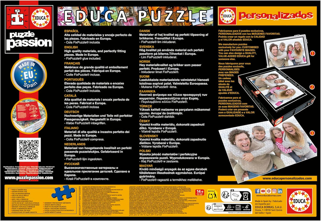 Educa - Puzzle de 1500 piese pentru adulti | Gradina Japoneza. Dimensiuni: 85 X 60 cm. Include lipiciul de puzzle Fixpuzzle. Pentru 14 ani (19937) Puzzle Naty Shop