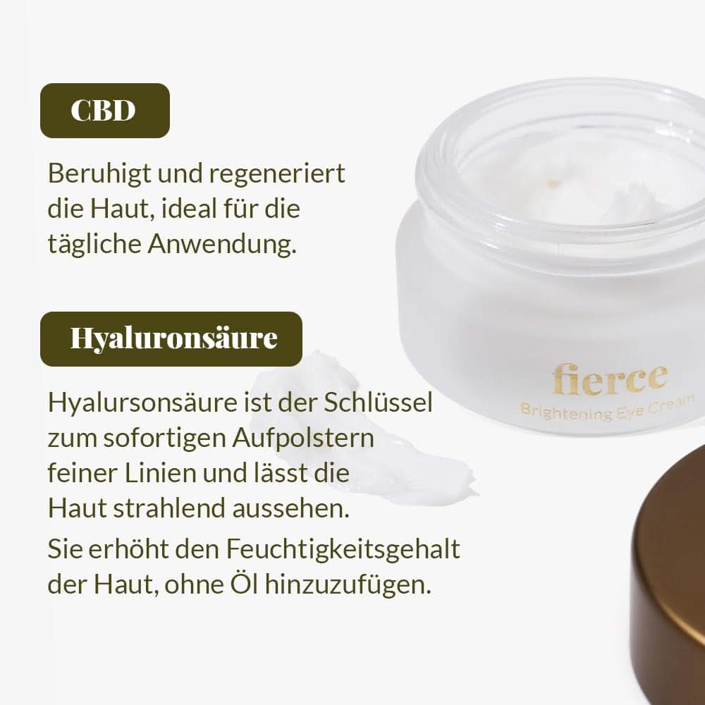 Nordic Cosmetics, Crema occhi vegana contro rughe e occhiaie con acido ialuronico, 10ml Cosmetici e Beauty Naty Shop