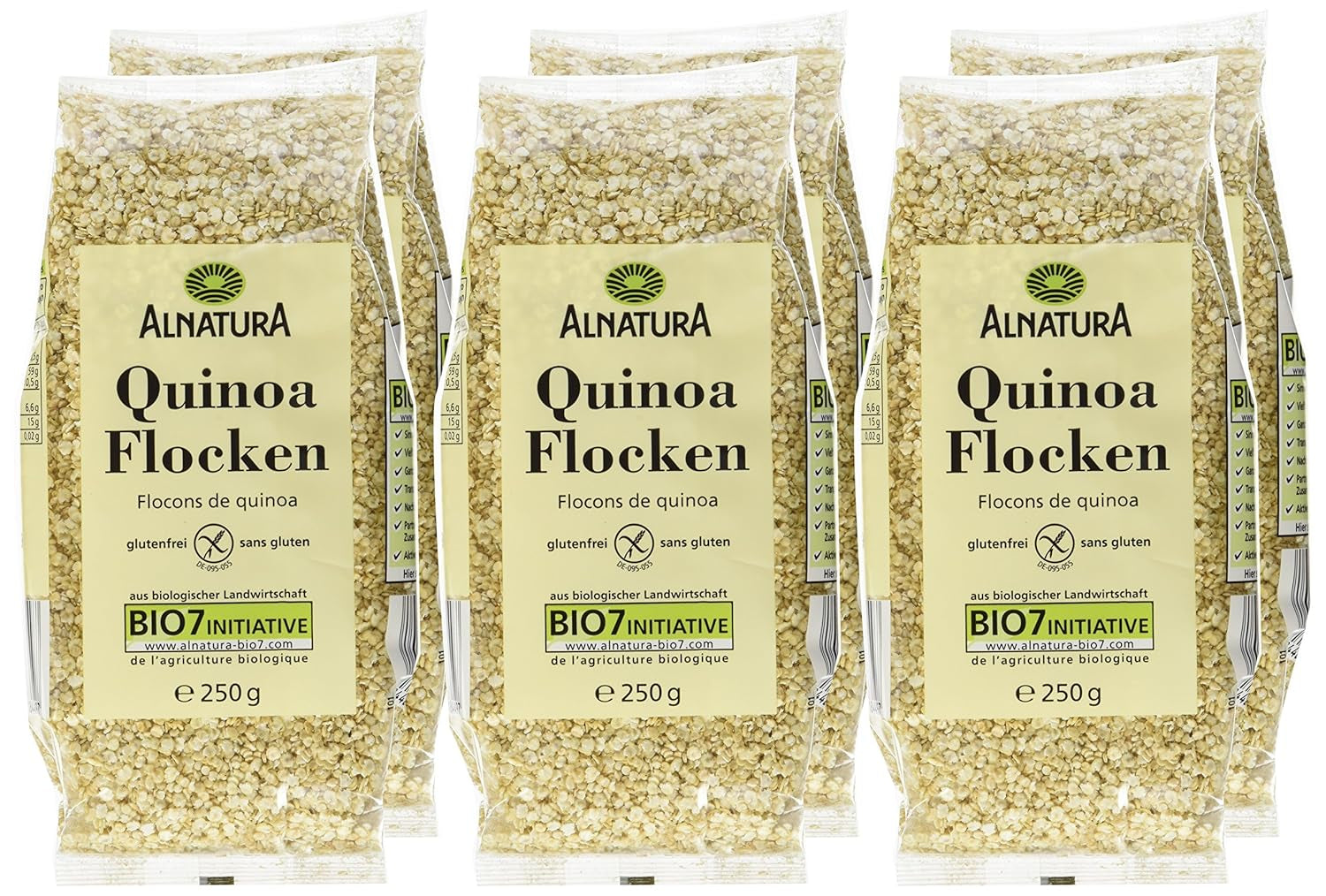 Fiocchi di quinoa, confezione da 7 (7 x 250 g)