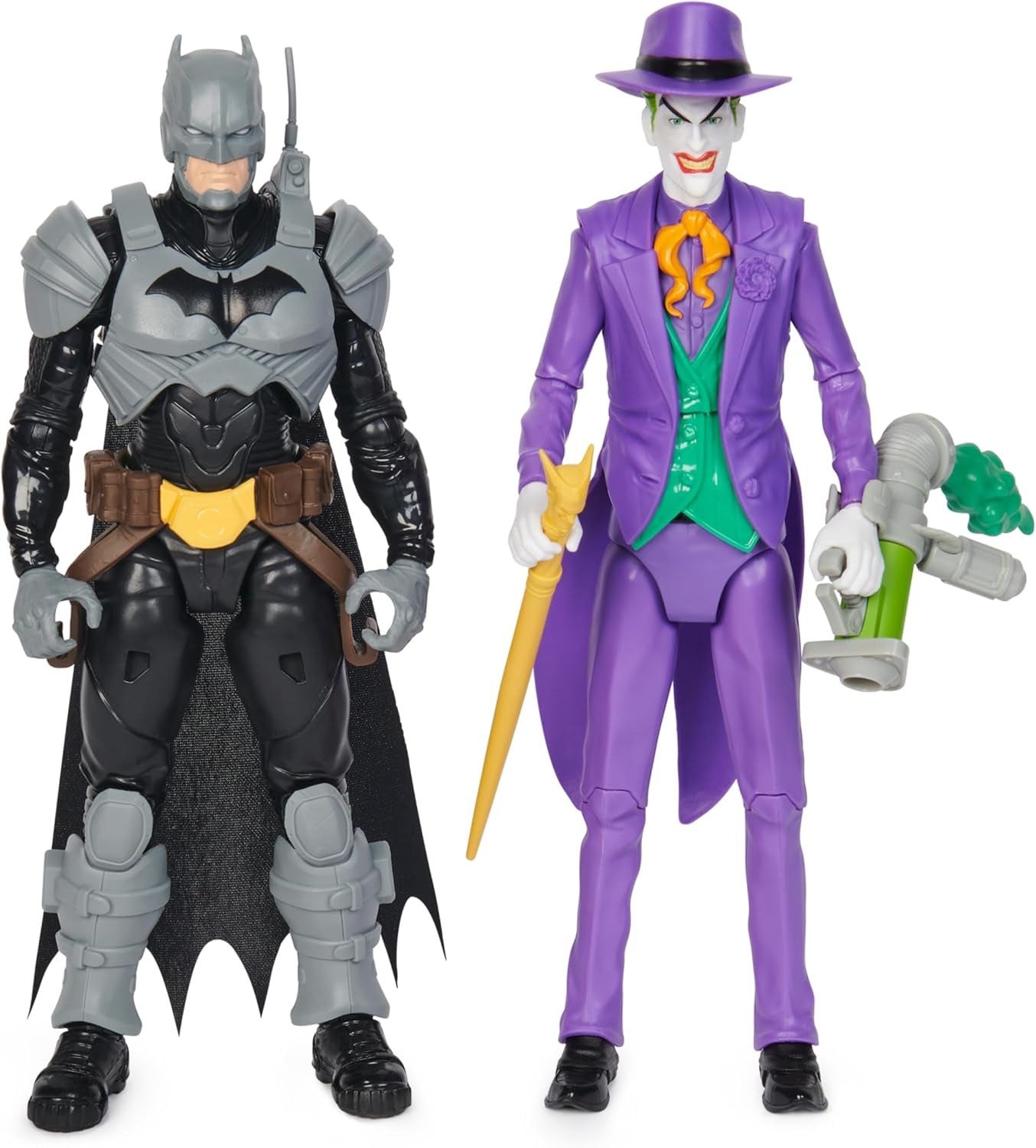 DC Batman Adventures Batman Vs the Joker Action Figure Set, 30 cm - 2 figuri complet mobile cu 12 elemente de echipament pentru jocuri de rol captivante, jucărie pentru copii cu vârsta de peste 4 ani Action figures Naty Shop