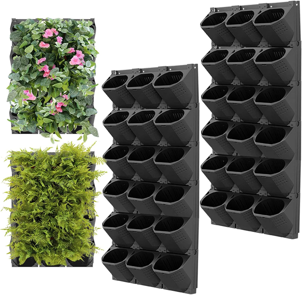Hängende Vertikale Wand Pflanze, Vertikale Pflanzenwand Balkonbar Pflanzenwand Indoor mit Smart-Timer und Wasserpumpe Blumentopf Wand für Hof Garten Balkon Home Decor