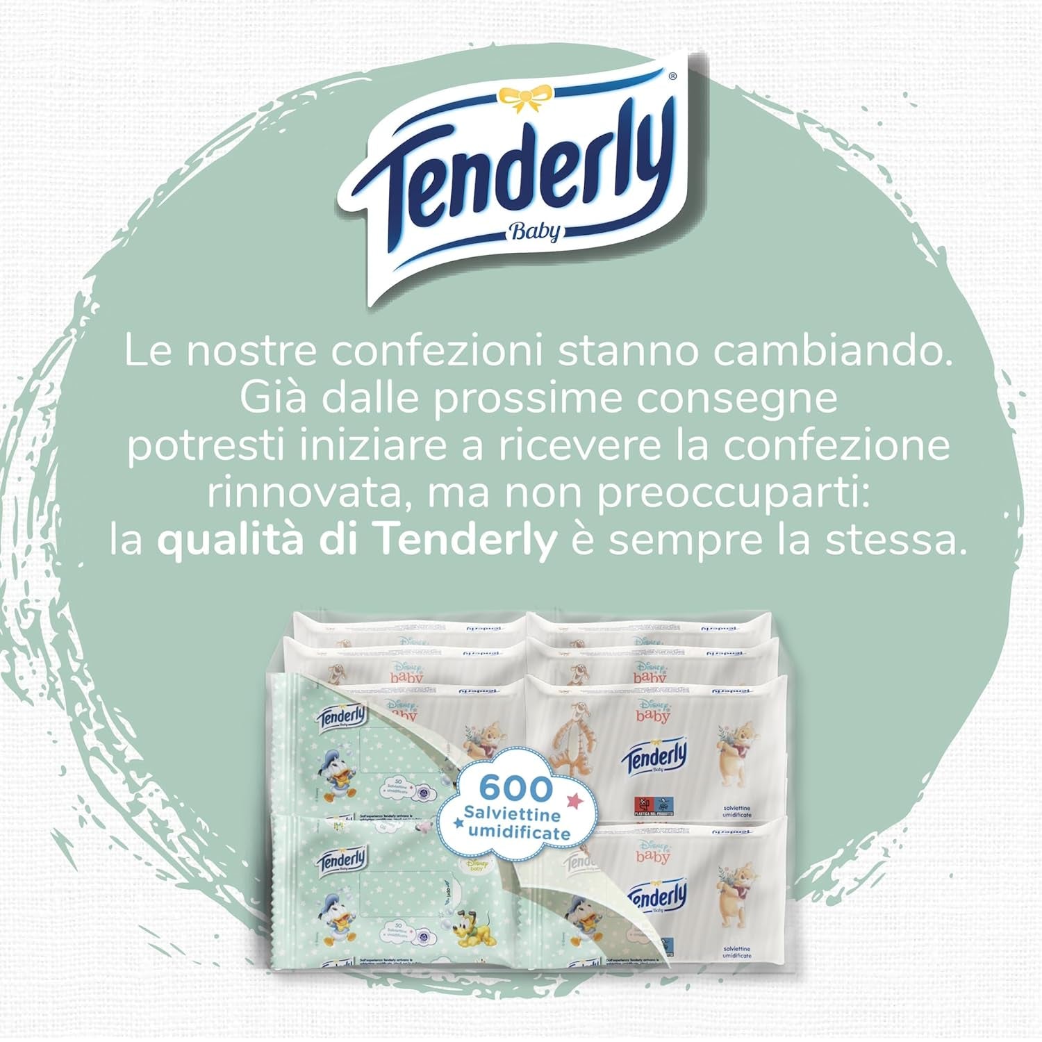 Disney Salviette Baby, Salviette Morbide, Ideali per la Pulizia Quotidiana del Bambino, Personaggi Disney, Confezione da 12, Made in Italy, Dermatologicamente Testate