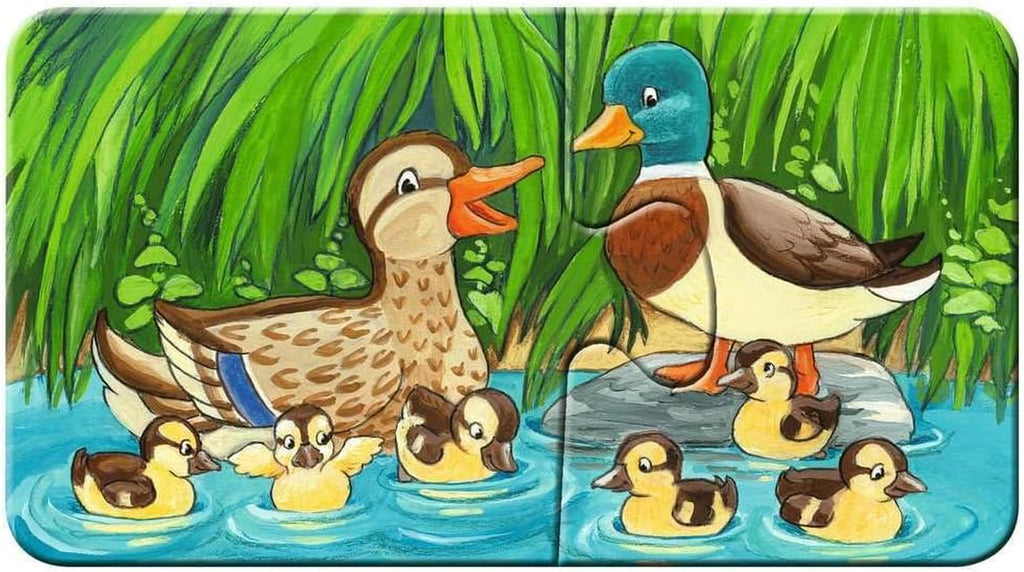 Ravensburger Puzzle pentru copii - 05072 Familii de animale la fermă - Primul meu puzzle cu 9X2 piese - Puzzle pentru copii de la 2 ani Puzzle Naty Shop