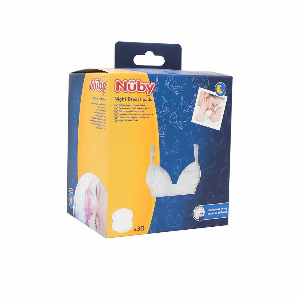 Nuby - 2 confezioni di coppette assorbilatte ultrafini per la notte - 2 X 30 pezzi Accessori Alimentazione e Allattamento Bebe Naty Shop