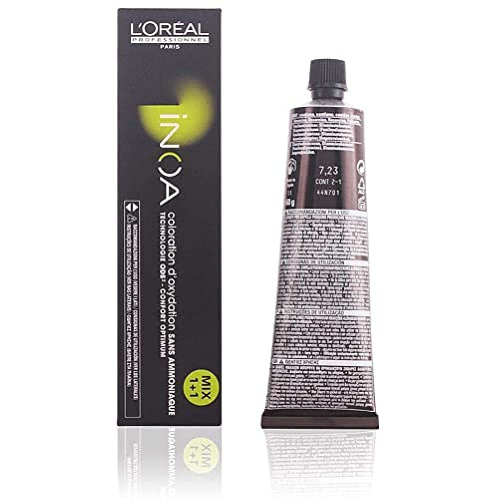L'Oréal Professionnel INOA Colorație oxidativă fără amoniac 4 maro mediu, 1 pachet, (1x 60 ml)