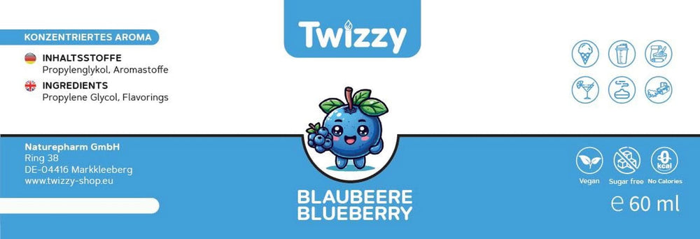 Twizzy Cranberry, Aroma Alimentare -60 ml - Aroma intenso - Ideale per dolci Aromi Naty Shop