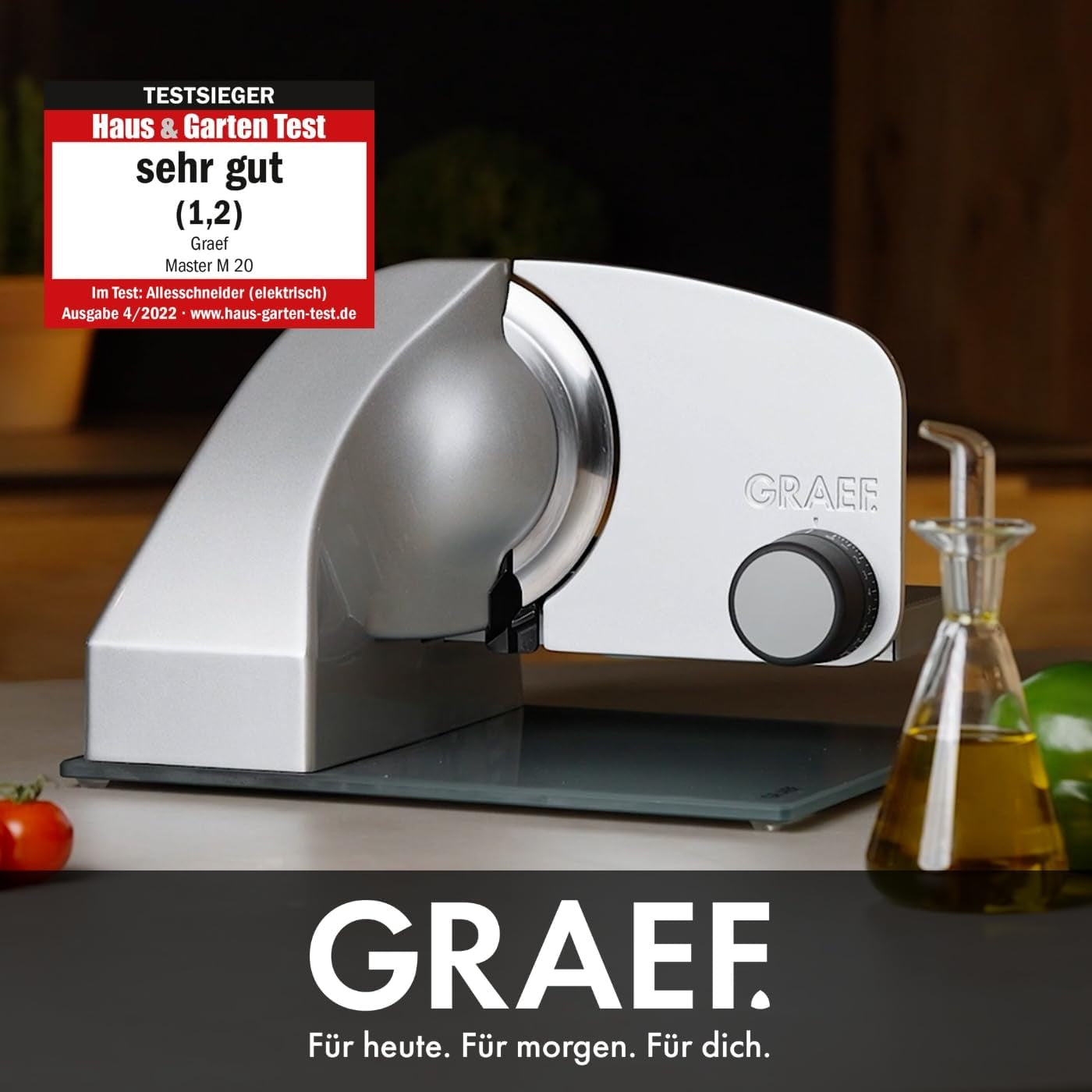 GRAEF Master M20EU Multi-affettatrice in acciaio inox, argento Trituratori e Affettatrici Naty Shop