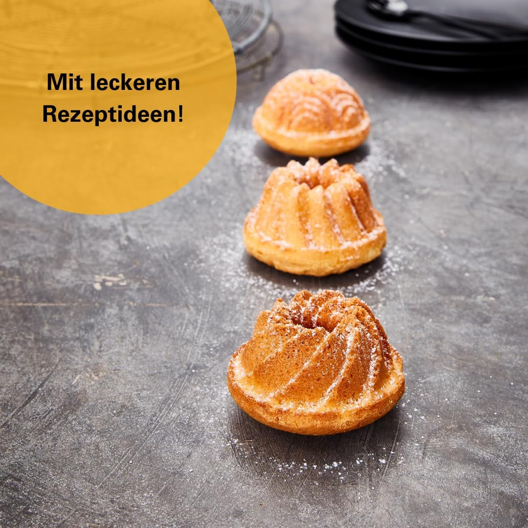 Birkmann, Contoura, Gugelhupfblech Violet, Backform Aus Aluguss, Mit Antihaftbeschichtung Und Rezept, 887077 Stampi e teglie per dolci Naty Shop