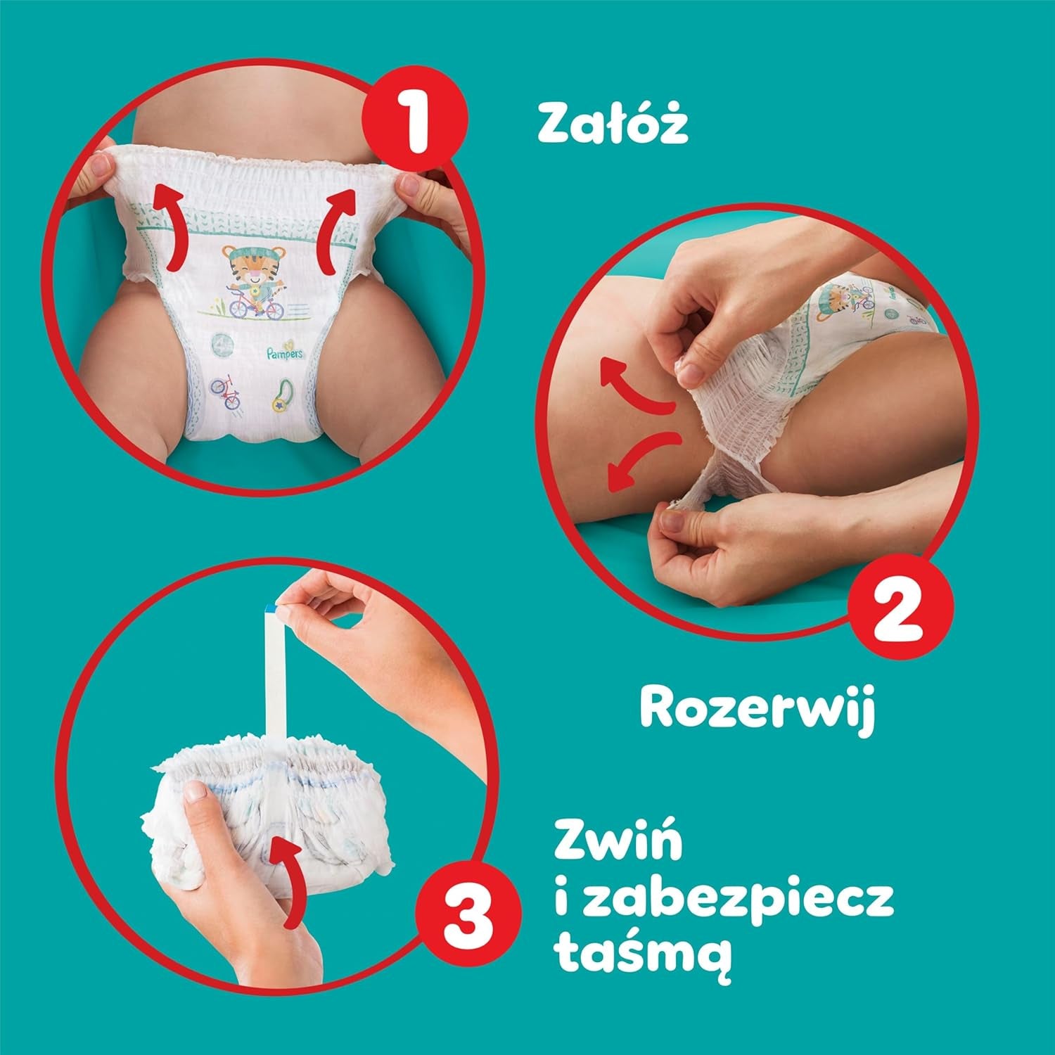 Pampers (vecchia versione), pantaloni ragazzi/ragazze 4 176 pz.