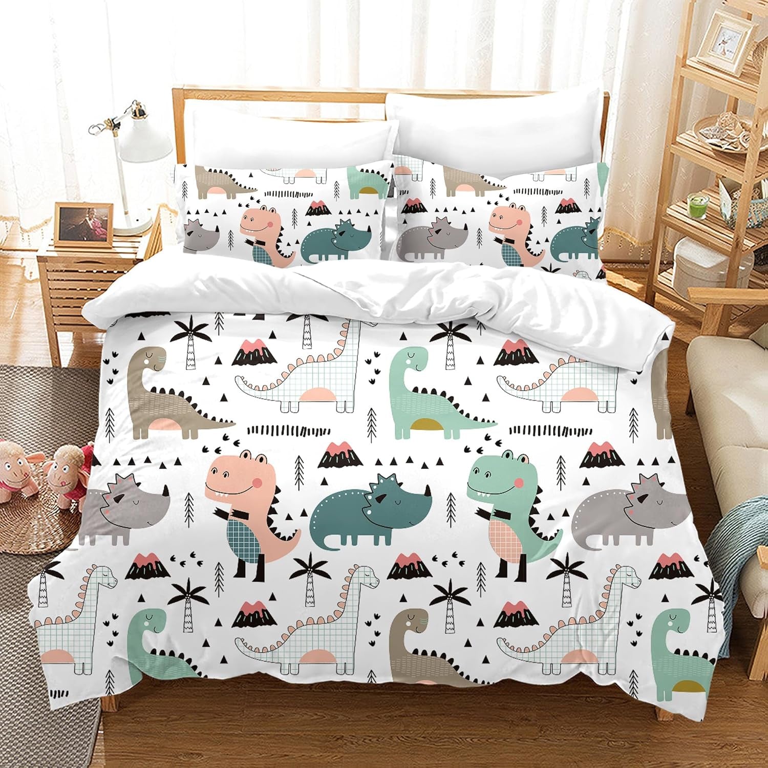 Biancheria da letto per bambini, Biancheria da letto Dinosauro - bambini Naty Shop