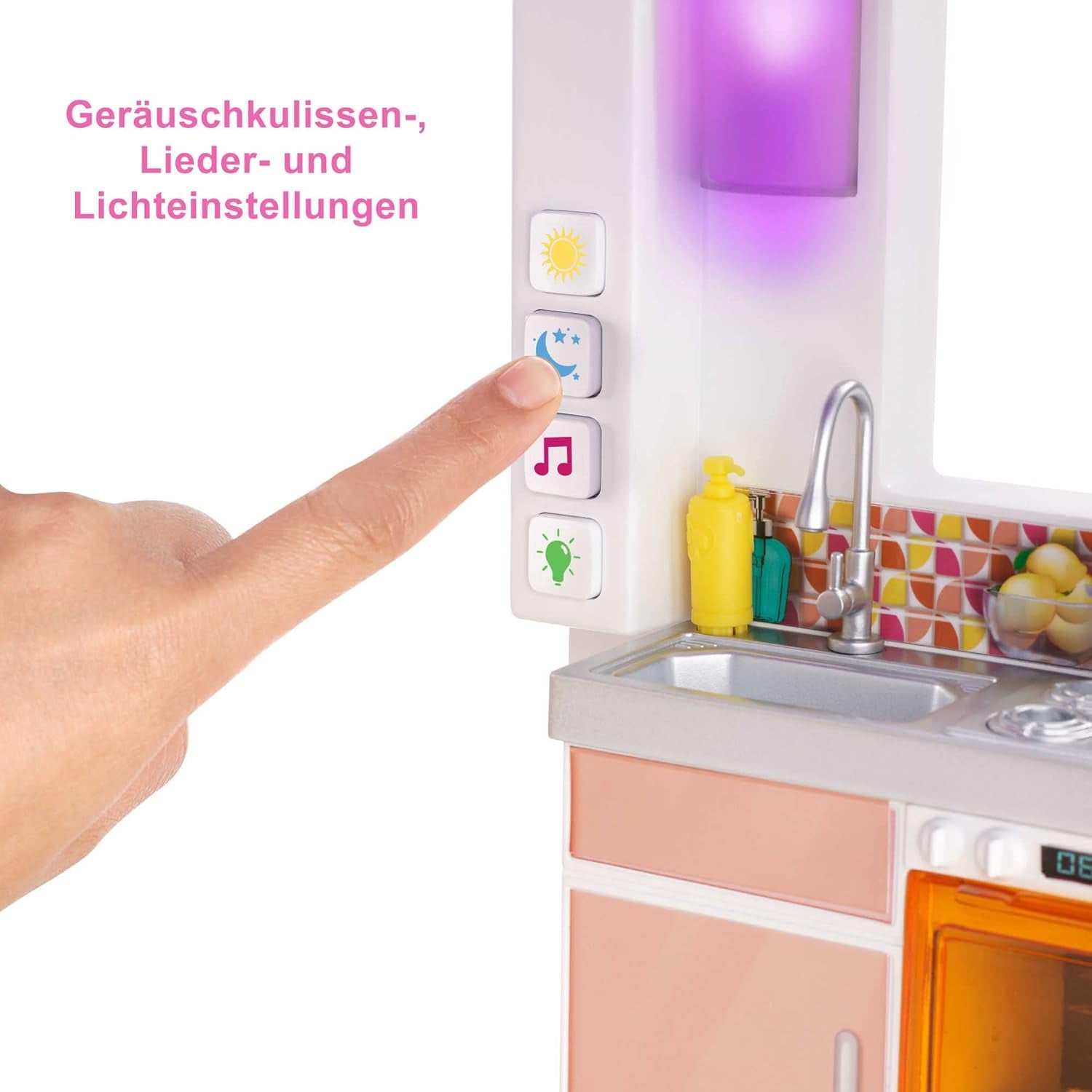 Barbie Dream House (114 Cm), casă de păpuși cu 3 etaje, piscină, tobogan, lift pentru scaun cu rotile, 75 de accesorii, păpuși, Potrivit ca cadou pentru copii cu vârsta de 3 ani și peste, GRG93 Casute de papusi Naty Shop