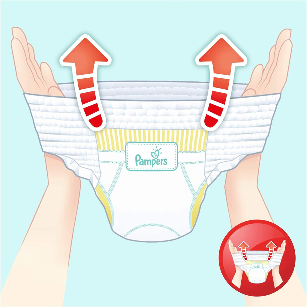 Pampers (vecchia versione), mutandine, taglia 4, 9 kg-15 kg, confezione da tre (1 x 88 pannolini)