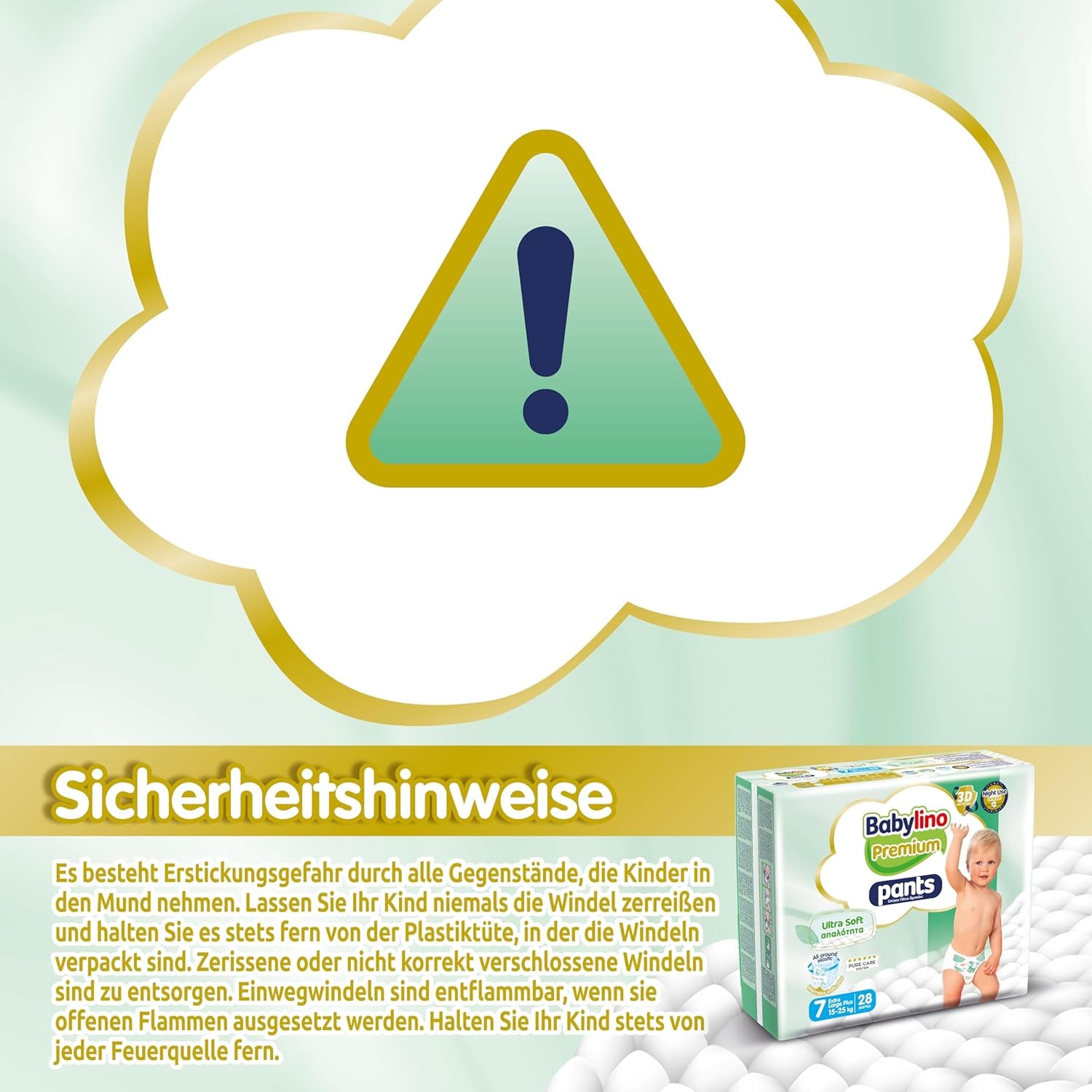 Pantaloni Premium, taglia 7, filtro ultra morbido, XL Plus (15-25 kg), 28 pezzi