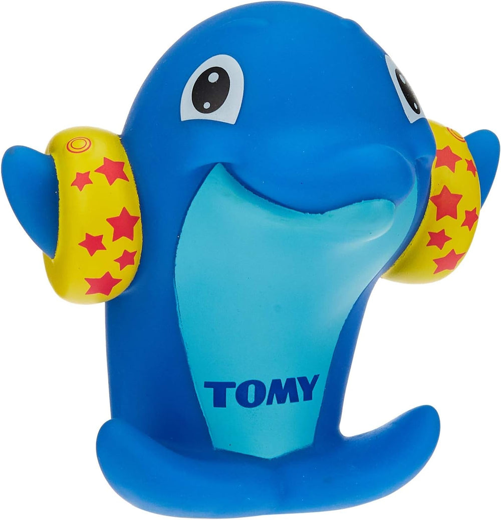 TOMY T72097 Familia de broaște țestoase, Distracție colorată pentru baie și învățare pentru cadă, piscină și bazin de înot, Jucărie pentru cadă, Jucărie de apă pentru cadă, Jucărie pentru bebeluși, Cadouri de naștere, De la 12 luni Jucarii Bebe Naty Shop Delfin fluierător