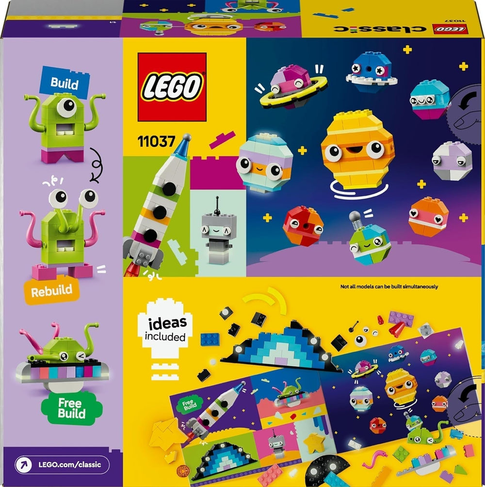 LEGO Classic Creative Space Planets Sistema solare Modello di costruzione per bambini Giocattolo spaziale con razzo Astronave Pianeti e alieni Regalo per bambini di 5 anni Ragazzi e ragazze 11037 Set di costruzioni Beuche den LEGO-Store
