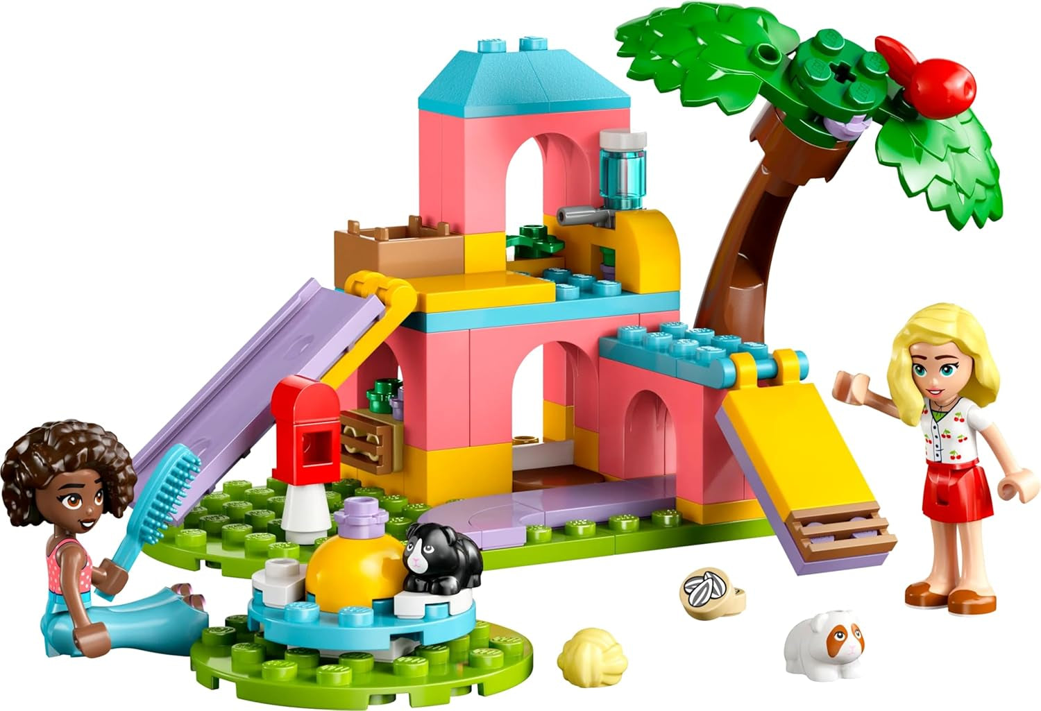 LEGO Friends Guinea Pig Playground Set da costruzione e gioco di finzione con 2 minifigure e 2 animali Giocattolo per ragazze 5+ Set di animali 42640 Set da costruzione Besuche den LEGO-Store