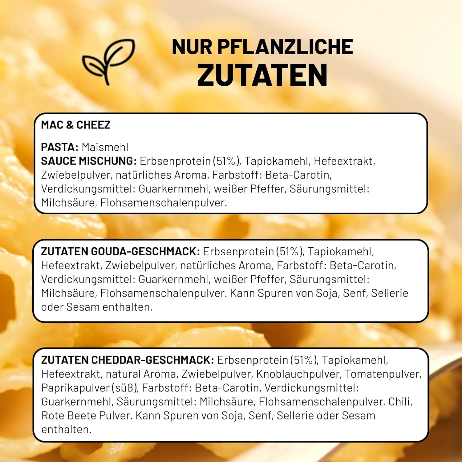 Cultured Foods Vegan 3-er Set Vegan Mac e formaggio, salsa Gouda, salsa Cheddar, Laktosefrei Glutenfrei MAC & CHEEZ CHEATCHEEZ