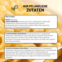 Cultured Foods Vegan 3-er Set Vegan Mac e formaggio, salsa Gouda, salsa Cheddar, Laktosefrei Glutenfrei MAC & CHEEZ CHEATCHEEZ