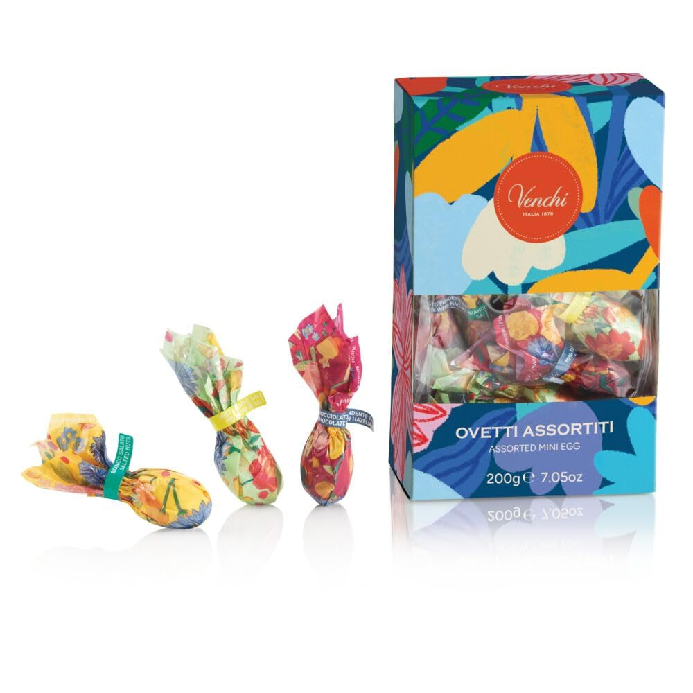 Confezione regalo con ovetti di cioccolato collezione Camelia 200 g